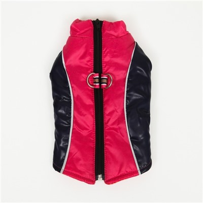 Куртка со светоотражающими полосами, размер 8 (ДС 23, ОГ 30, ОШ 22 см), розово-филолетовая