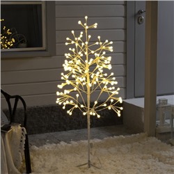 Светодиодное дерево «Шарики» 1.3 м, 180 LED, постоянное свечение, 220 В, свечение тёплое белое