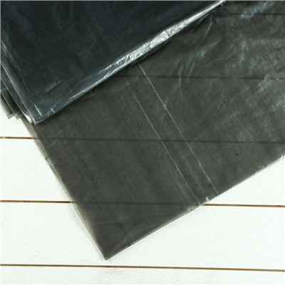 Плёнка полиэтиленовая, техническая, толщина 100 мкм, 3 × 10 м, рукав (1,5 м × 2), чёрная, 2 сорт
