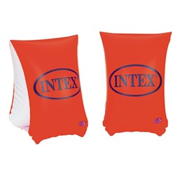 Нарукавники надувные для плавания 23*15 см 3-6 лет Deluxe оранжевые Intex 58642