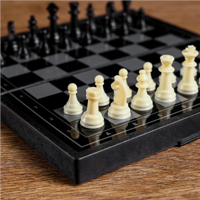 Настольная игра 3 в 1 "Зов": нарды, шахматы, шашки, магнитная доска 19 х 19 см