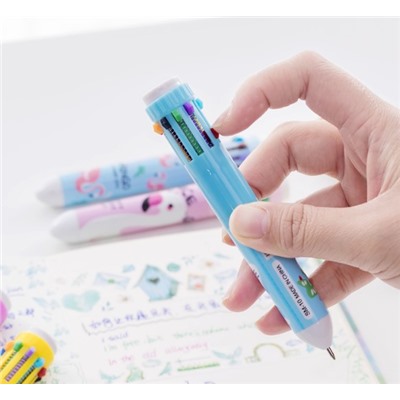 Шариковая ручка 10 цветов YZ-01