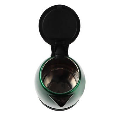 Чайник электрический МАТРЁНА MA-002, металл, 1.8 л, 1500 Вт, зелёно-чёрный