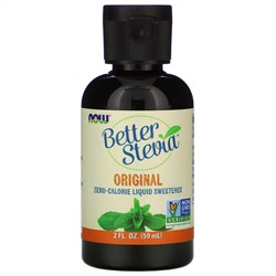 Now Foods, Better Stevia, бескалорийный жидкий подсластитель, оригинальный, 59 мл (2 жидких унции)