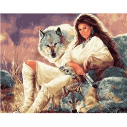 Картина по номерам 40х50 - Три волчицы