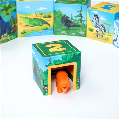 Развивающая игра «Умные кубики. Изучаем животных», 1+