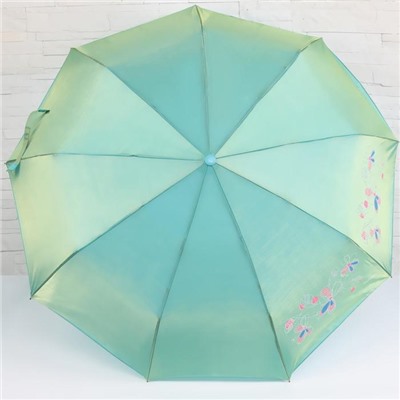 Зонт автоматический «Хамелеон», 3 сложения, 9 спиц, R = 50 см, цвет МИКС