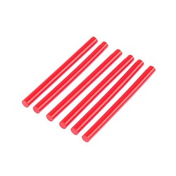 Клеевые стержни TUNDRA, 7 х 100 мм, красный, 6 шт.