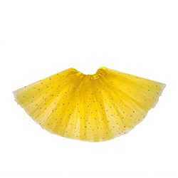 Карнавальная юбка "Звездочка", 3-х слойная 4-6 лет, цвет желтый
