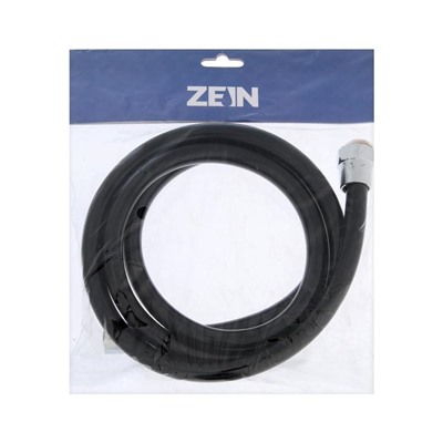 Душевой шланг ZEIN Z09PB, 150 см, антиперекручивание, латунные гайки, черный