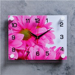 Часы настенные, серия: Цветы, "Цветок", 20х26  см, микс