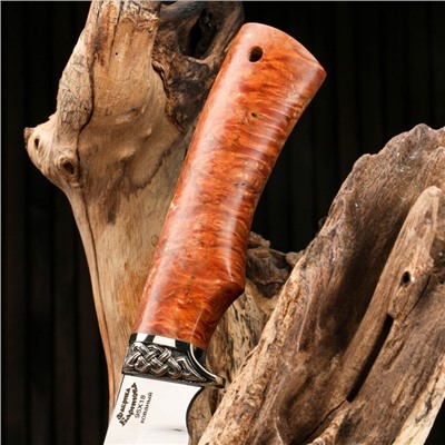 Нож охотничий "Рысь-1" сталь - 95х18, рукоять - стабилизированная карельская береза