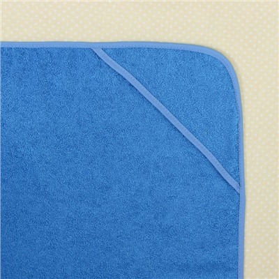 Полотенце-накидка махровое зайчик, 75×125 см, голубой, Хл, 300 г/м²