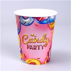Стакан бумажный Candy party, набор 6 шт, 250 мл