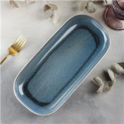 Блюдо для подачи Magistro Pearl, 30×14 см, цвет синий