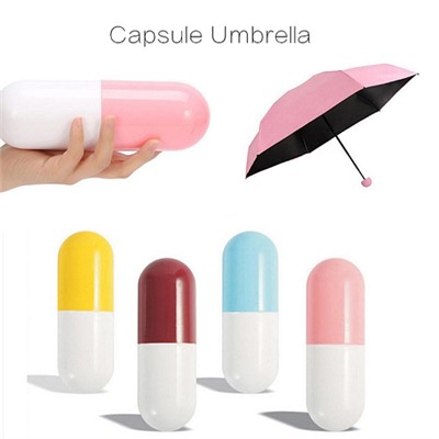 Карманный зонт в футляре Капсула