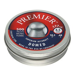 Пули пневм. "Crosman Premier Domed", 4,5 мм., 10,5 гран (500 шт.)
