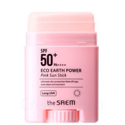 The Saem Стик солнцезащитный Eco Earth Power Pink Sun Stick 16гр