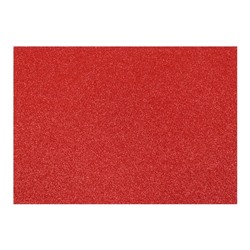 Картон дизайнерский Glitter (с блестками) 210 х 297 мм, Sadipal 330 г/м², красный, цена за 3 листа