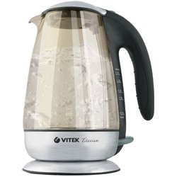 Чайник электрический Vitek VT-1111GY, 2200 Вт, 1.7 л, серебристый