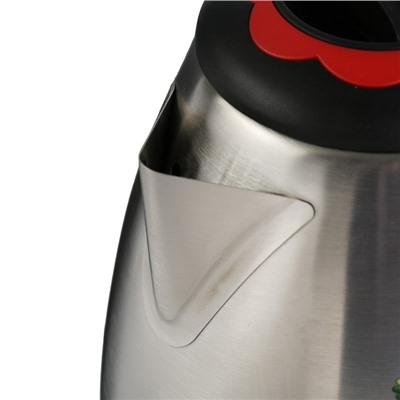 Чайник электрический ВАСИЛИСА ВА-1010, металл, 1.8 л, 2000 Вт, серый с рисунком "Жостово"