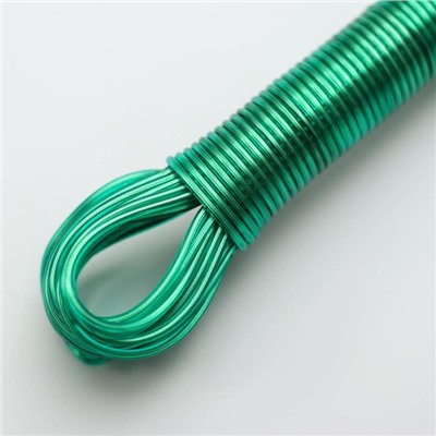 Верёвка бельевая с металлической нитью Доляна, d=2 мм, длина 10 м, цвет МИКС
