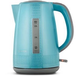 Чайник электрический Vitek VT-7001, пластик, 1.7 л, 2150 Вт, голубой