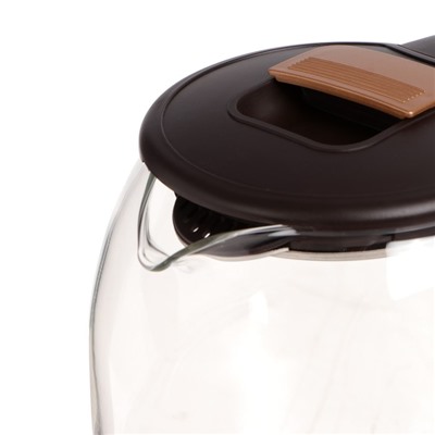 Чайник электрический Sakura SA-2709BR, стекло 1.8 л, 1800 Вт, коричневый