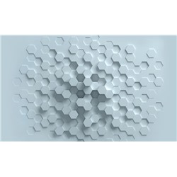 3D Фотообои «Сетка многогранников»