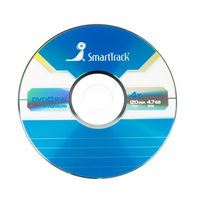 Диск DVD+RW SmartTrack, 4x, 4,7 Гб, Cake Box, 25 шт