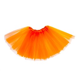Карнавальная юбка 3-х слойная 4-6 лет, цвет оранжевый
