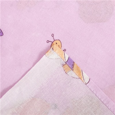 Комплект в кроватку "Мишки с мёдом" (6 предметов), цвет фиолетовый 62/1