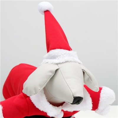 Новогодний костюм для собак "Клаус", XS