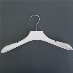 Вешалка-плечики для одежды детская, размер 32-34, широкие плечи, цвет белый