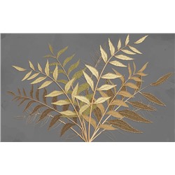 3D Фотообои «Золотые ветви»