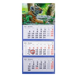 Календарь квартальный, трио "Символ года - 26" 2022 год, 31 х 69 см