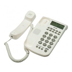 Телефон Ritmix RT-440, проводной, определитель номеров, белый