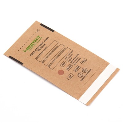 Пакеты из крафт-бумаги самокл.для паровой, воздушной, этиленоксидной стерилизации 60*100мм