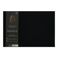 Бумага для пастели В3 (350х500 мм) с тиснением, 10 листов "Палаццо", 160 г/м2, чёрная