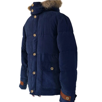 Размер 48. Современная утепленная мужская куртка Adrian цвета синий кобальт.
