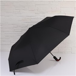 Зонт полуавтоматический «Style», 3 сложения, 8 спиц, R = 50 см, цвет чёрный