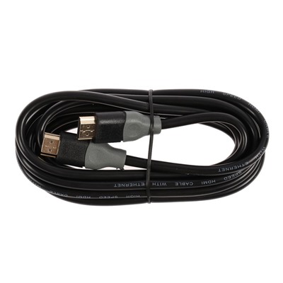 Кабель видео Smartbuy K-331, HDMI(m)-HDMI(m), gold, ver 1.4, 3 м, черный
