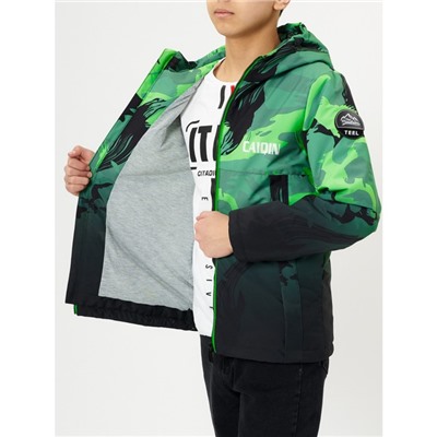 Куртка демисезонная для мальчика зелёного цвета, рост 152