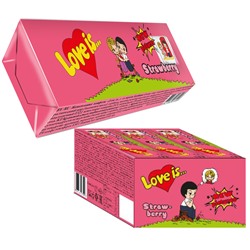LOVE IS жевательные конфеты со вкусом Клубники 25г