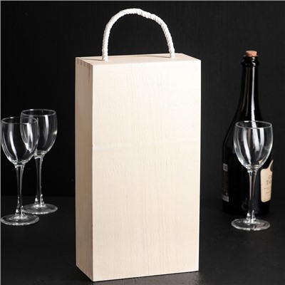 Ящик для хранения вина «Кальяри», 35×18 см, на 2 бутылки