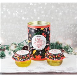 Подарочный Набор "Тубус Новогоднее Волшебство цветочный мёд"