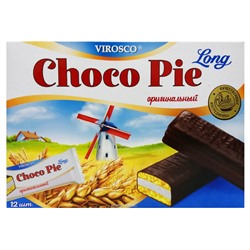 Шоколадные пирожные Чоко Пай Choco Pie Long Virosco (12 шт.), Вьетнам Акция