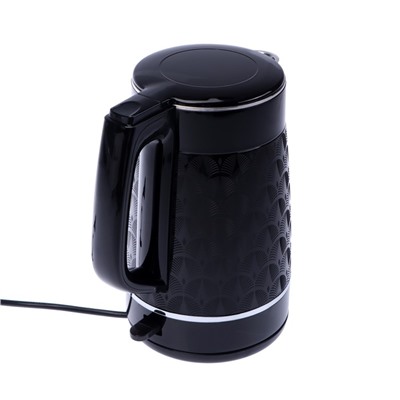 Чайник электрический BRAYER BR1019,  металл, 1,7 л, 2200 Вт, автоотключение, черный