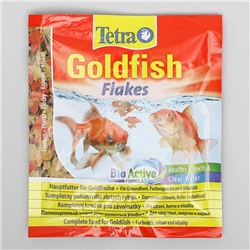 Корм Goldfish для золотых рыб, хлопья, пакет, 12 г.