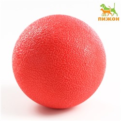 Игрушка "Цельнолитой шар" большой, 7 см, каучук, красный